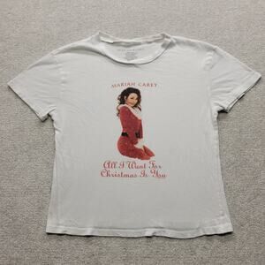 Mariah Carey Christmas T Shirt Women's Small All I Want For Christmas Tee